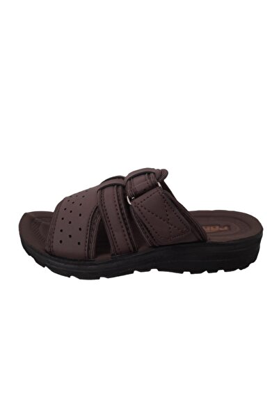 Pars 236 Kahve Erkek Ortopedik Rahat Hafif Ve Şık Günlük Terlik