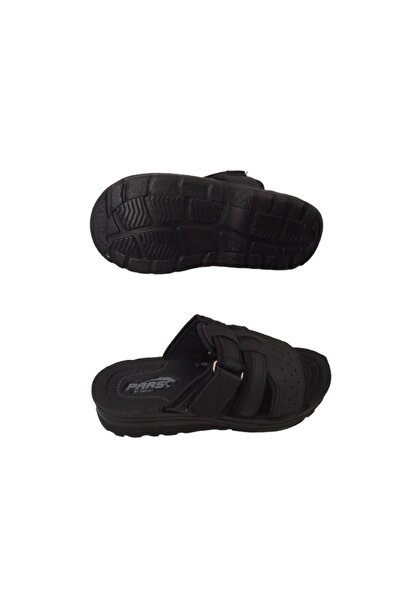Pars 236 Siyah Erkek Ortopedik Rahat Hafif Ve Şık Günlük Terlik