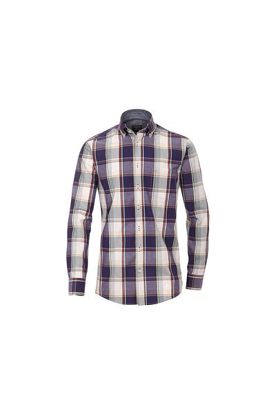 VENTI Hemd - Lila - Regular Fit