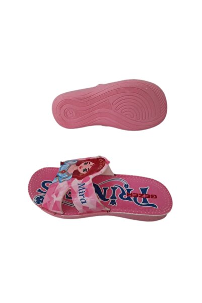 GEZER Рожеві дитячі капці з фігуркою принцеси, тонкою підошвою та надзвичайно легкі