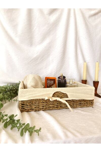 KaiHome Internal Protected Wicker Sturdy Rectangular Basket/Organizer/Bathroom Organizer