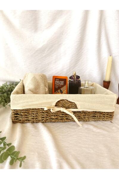 KaiHome Internal Protected Wicker Sturdy Rectangular Basket/Organizer/Bathroom Organizer