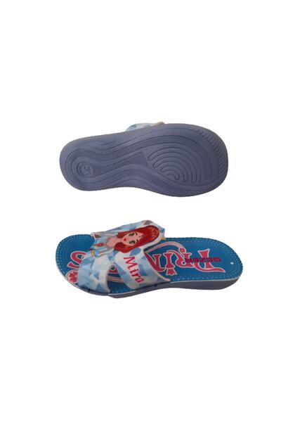 GEZER Papuci ultra ușori cu talpă subțire pentru fete albastre cu figurină prințesă