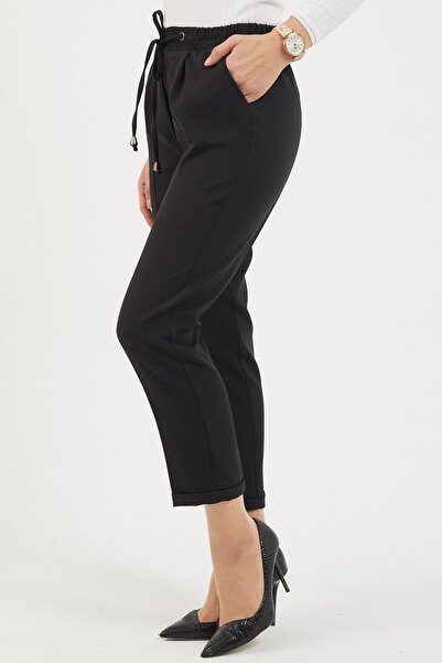 Modamihram Штани подвійні з еластичним поясом чорні 12211