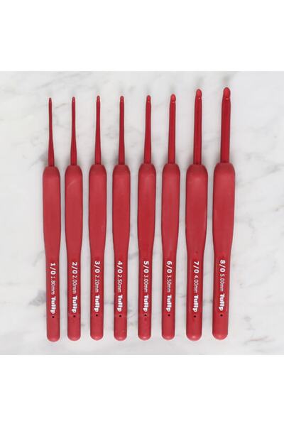 Tulip Σετ βελονάκι Etimo Red Red Wool