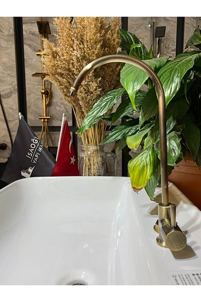 İSAOĞLU YAPI Matte Gold Purification Tap Matte Gold Water Purification Faucet Gold Purification Tap