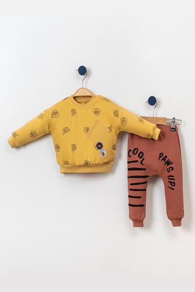 ADABEBEK Cool Cat Polka Dot Original 2-Piece Top and Bottom Set