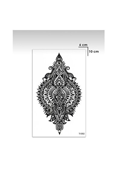 Genel Markalar Etnik Hint Motif Göğüs Arası Geçici Dövme, Kol Dövmesi Tattoo