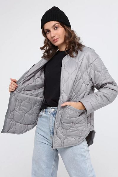 FARM ANİMALS Quilted Coat Gray