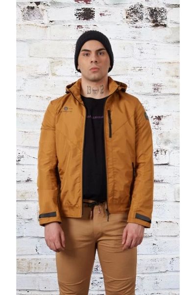 jury Ανδρικό παλτό μόδας Camel - Calle De Moda