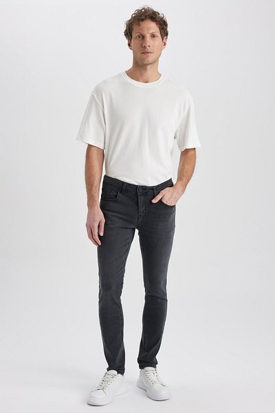 DeFacto Carlo Skinny Fit Extra Slim Fit Normal Waist Extra Narrow Leg Jean Trousers