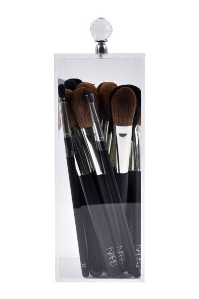 Beauty InsideOut Şeffaf Fırça Kutusu – Üstü Kapaklı