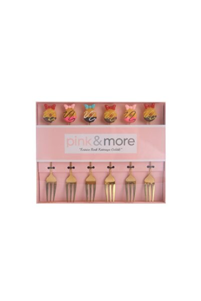 AROW Altın Sarısı 6'lı Çatal Kaşığı