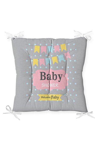 Realhomes Jastuk za stolicu u dečjoj sobi sa šarom za baby shower, specijalni...
