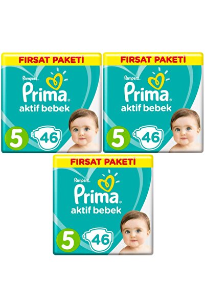 Prima Bebek Bezi 5 Beden-numara Junıor 11-16 Kg 46 Lı 3 Paket 138 Adet