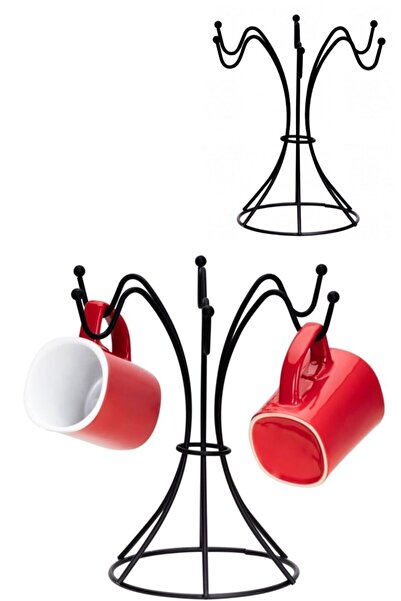 Pazarika Чорний металевий кухонний вішак для чашок