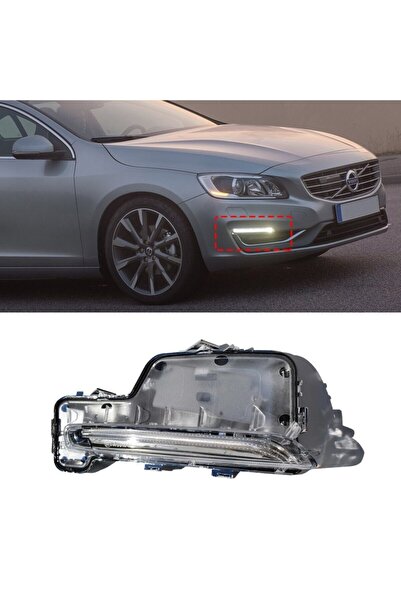 TYC Volvo S60 V60 Uyumlu Gündüz Ledi Sis Farı Sağ 2014 2015 2016 2017 2018