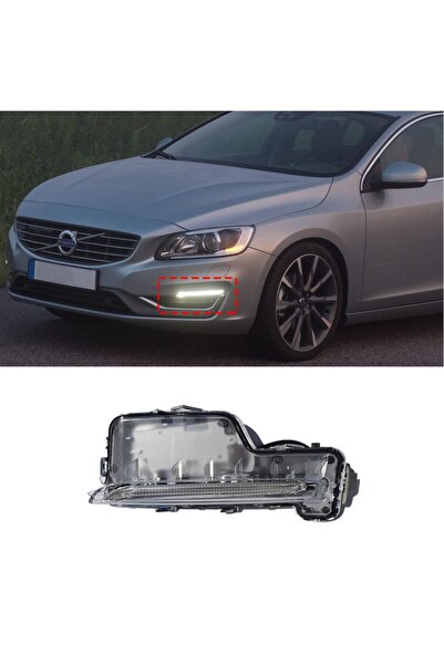 TYC Volvo S60 V60 Gündüz Ledi Sis Farı Sol 2014 2015 2016 2017 2018