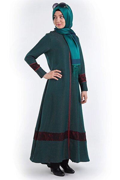 Reis Зелена спідниця з крапками та кльошем