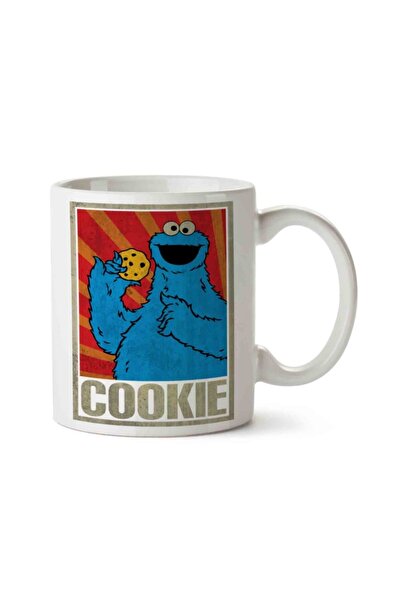 ART HEDİYE كوب كوكي مونسترز مطبوع على الوجهين