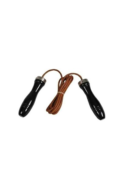 Genel Markalar Ls-958 Deri Ve Rulmanlı, Ahşap Saplı Atlama Ipi (278 Cm Ip Uzu...