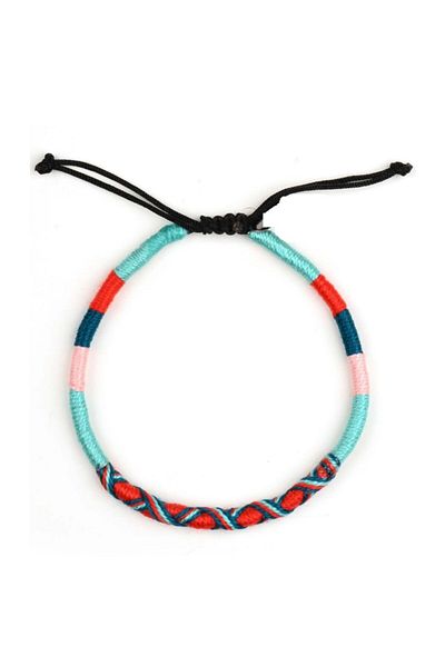 Klotho Design Multicolored Knitted Children's Anklet