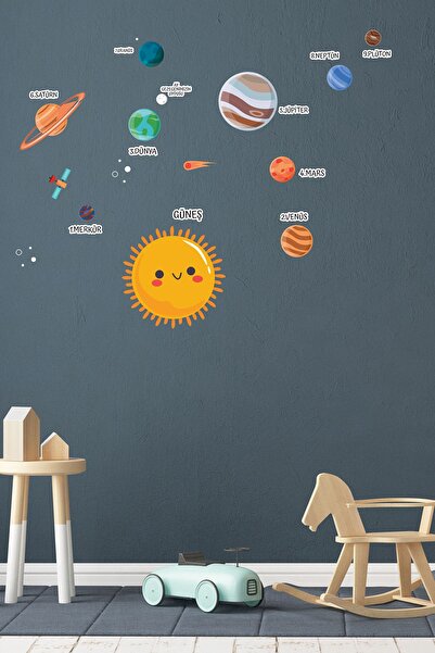 TUGİBU Planet Educational Wall Cabinet Sticker Set