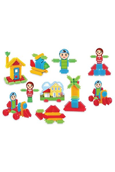 DEDE Plastik Kutuda 120 Parça Kaktüs Bloklar Yapı Oyuncak 03324