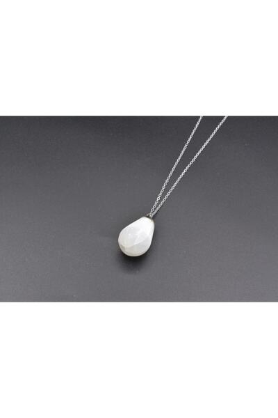 Murty99 Hakiki Doğal Selenit Taşı Kolye Ucu 1.kalite 015
