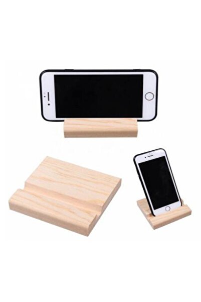 RoseRoi Ahşap Telefon Standı Masaüstü Ahşap Telefon Tablet Tutucu ( 1 Adet )