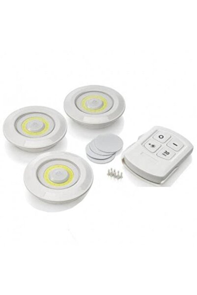 MOBEE Uzaktan Kumandalı Yapışkanlı Kablosuz Led Spot Lamba Seti