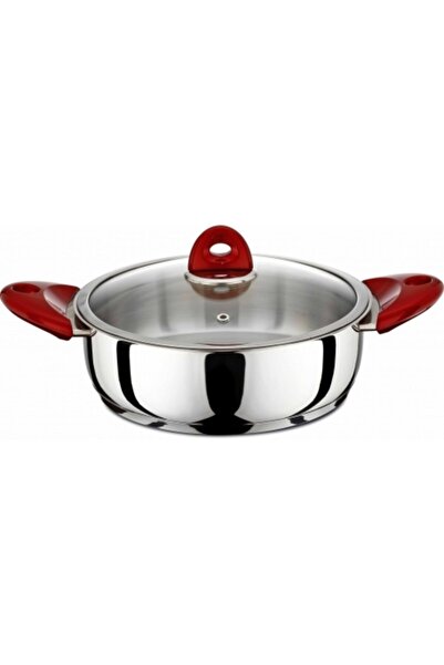 Öncü Çelik Basık Tencere Bakalit Kulp 28 Cm