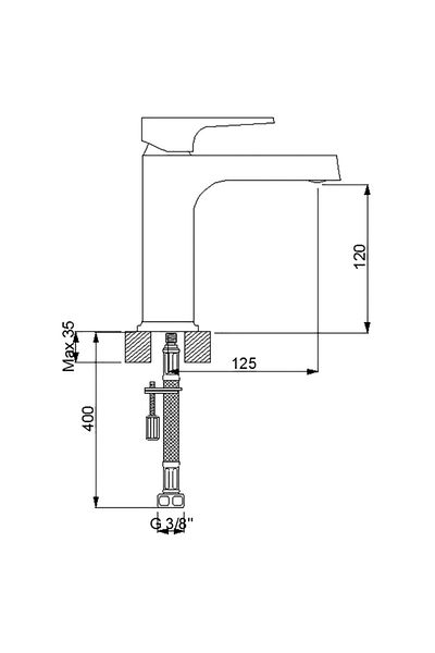Newarc Aqua Sink Mixer - Black 941521b