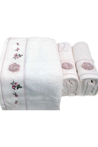 Fiesta Set of 6 Duygu Bamboo 50*90 Cm Towels 6 Pieces of Bamboo Towels