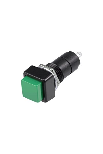 Motorobit Pbs-306b 12mm Yaylı Push Buton - Yeşil