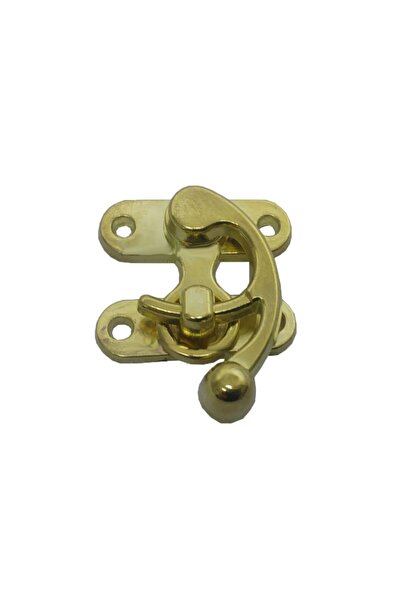 Yıldırım Box Lock 4 Pieces Ringed Gold Yellow Chest Lock Large Type Hobby Loc...