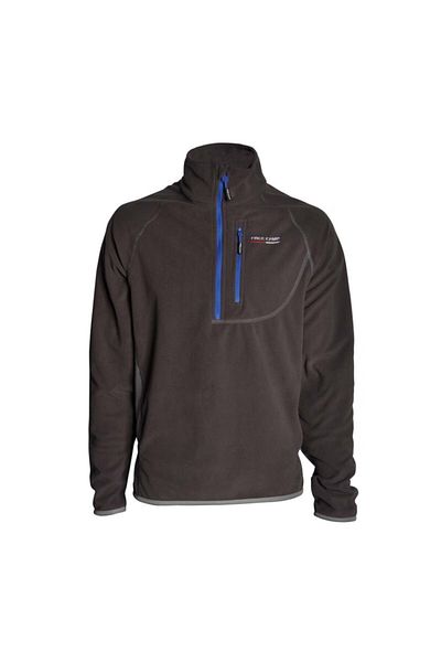 Freecamp Unisex Black Polar Man Half Zipper Fleece