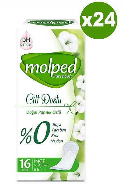 Molped Daily Pad Pure&soft Skin Friendly 16x24 Pieces