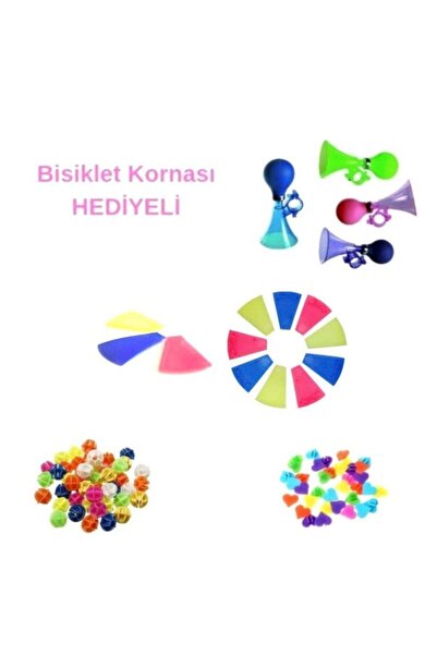 AVMmarketim Bisiklet Korna Hediyeli Bisiklet Jant Süsü Seti