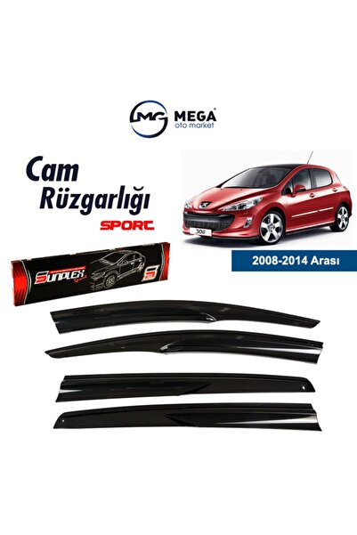 SUNPLEX Peugeot 308 2008-2014 Arası Mugen Tip Cam Rüzgarlık