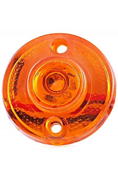 Sedef Mini Round Yuvarlak Led Lamba Tek Led Su Geçirmez 12/24 Volt Sarı 10 Adet