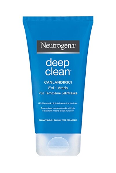 Neutrogena Deep Clean 2'Si 1 Arada Canlandırıcı Temizleme Jeli & Maske 150 ml...