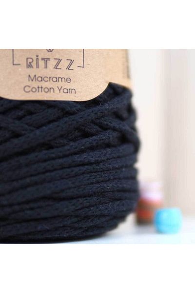Ritzz Βαμβακερό Macrame Slim 002 Μαύρο