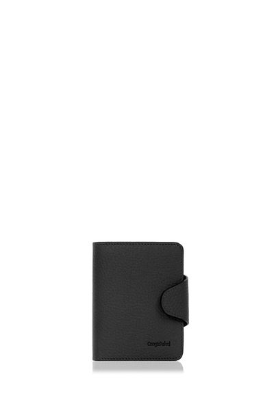 CENGİZ PAKEL Genuine Leather Men's Wallet 13632-black