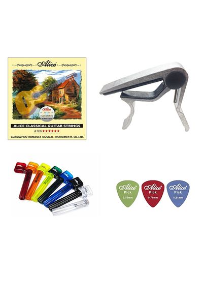 Alice Guitar String Capo Twist Spinner Plectrums Set