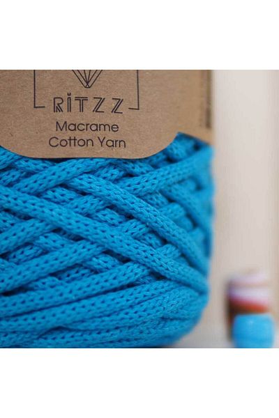 Ritzz Τυρκουάζ βαμβακερό Macrame Xl 018