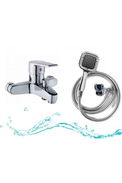 Sardıcı Bathroom Faucet And Square Hand Shower 150 cm Spiral