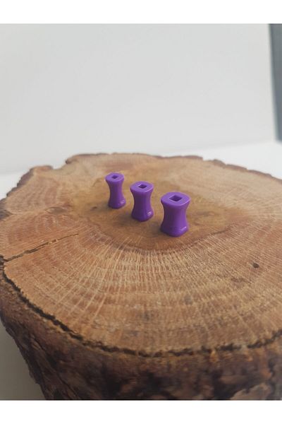 Karınca Piercing 6 Mm Purple Square Ear Tunnel Piercing