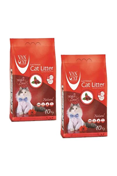 Bentaş Van Cat 10 Kg Naturel Süper Beyaz İnce Taneli Kedi Kumu x 2 Adet