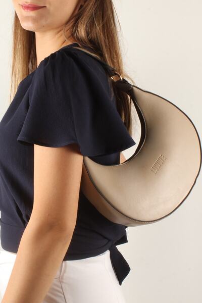 Luwwe Bag's Light Mink Luwwe Round Baguette Women's Shoulder Bag